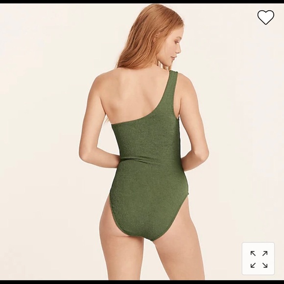 NWT JCrew Textured one-shoulder one-piece - General Surplus, Size 24 - Picture 2 of 6